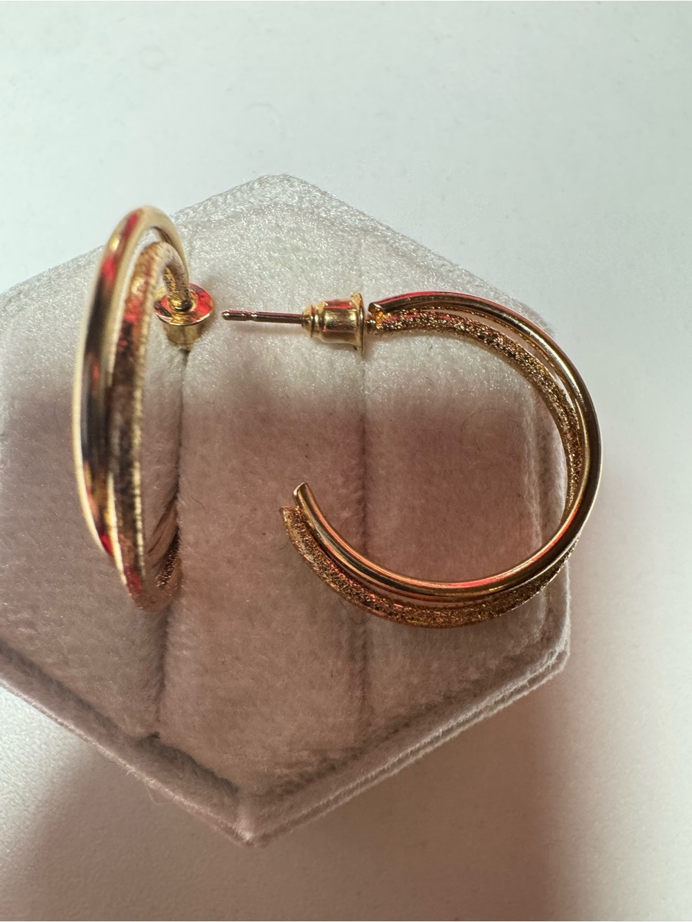 Gold Plated Hoop Earrings Classic Elegant Gold Tone Round Earrings